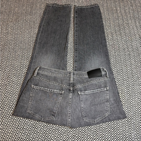 Citizens of Humanity | Olivia Crop High Rise Slim Straight Silvermist| Sz 26 - Picture 6 of 10